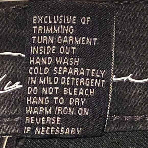 DG2 Diane Gilman Embellished Jeans Black Stretch Zip 5-pockets Women's Size 10T - Picture 8 of 8